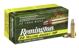 Remington Ammunition 21074 Yellow Jacket Rimfire 22LR 33gr Truncated Cone Hollow Point 50 Per Box/100 Case