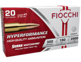 Fiocchi 300WMMKE Hyperformance Compete 300Win Mag 190gr Sierra MatchKing BTHP 20 Per Box/10 Case