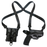 Galco MC248B Miami Classic Shoulder System Size Fits Chest Up To 56" Leather For Sig P220/P226/Browning BDA Right Hand *Worn