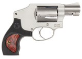 Smith & Wesson 10186 Performance Center Model 642 38 S&W Spl +P 5rd 1.88" Stainless Steel Barrel, Fluted Cylinder, Matte Silver Aluminum Frame with Black Polymer with Integrated Wood Insert Grip