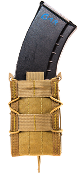 High Speed Gear 13TA10CB TACO Mag Pouch Coyote Brown Nylon Belt Compatible w/ Rifle