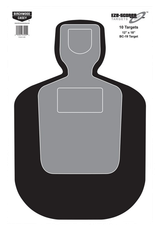 Birchwood Casey 37201 EZE-Scorer BC-19 Silhouette Paper Hanging Universal 12" x 18" Black/Gray/White 10 Pk.