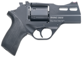 Chiappa Firearms CF340289 Rhino 30SAR *CA Compliant Small Frame 357 Mag 6 Shot, 3" Black Anodized Steel Barrel, Blued Cylinder, Black Anodized Aluminum Frame, Black Rubber Grip, Concealed Hammer