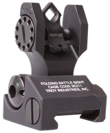 Troy Ind SSIGDOARFBT00 Rear Folding BatteleSight Dioptic  Black Hardcoat Anodized for AR-15