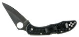 Spyderco C11PBK Delica 4  2.88" Folding Drop Point Plain VG-10 SS Blade/Black  Textured FRN Handle Includes Pocket Clip