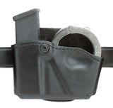 Safariland 5738321 Cuff/Magazine Pouch Compatible w/Beretta 8045F Belt Clip Mount Black Leather