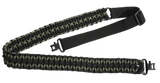 Outdoor Connection PCS80569 Paracord Sling 1" W x 43" L Adjustable Black w/Green Accents for Rifle/Shotgun