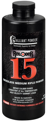 Alliant Powder RELODER15 Rifle Powder Reloder 15 Rifle Multi-Caliber Medium Rifle 1 lb