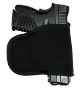 GrovTec US Inc GTHL15099BLK Multi-Fit  OWB Size 99 Black Suede Belt Loop Fits Med/Lg Semi-Auto Right Hand