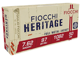 Fiocchi 762A Heritage  7.62x38mmRNagant 97gr Full Metal Jacket 50 Per Box/20 Case