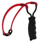 Marksman 3030 Marksman 3030 Traditional Slingshot Red Hyper-Velocity Band Black Molded Handle