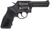 Taurus 2650041 65  38 Special +P or 357 Mag 6 Shot 4" Barrel, Overall Matte Black Oxide Finish Steel, Finger Grooved Black Rubber Grip, Fixed Sights