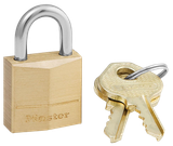 Master Lock 120D Padlock  Open With Key Gold Brass