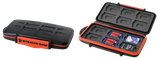 Stealth Cam STCMCSC Memory Card Storage Case  Black/Red Black/Orange Polycarbonate Includes 12 Full Sized SD Cards