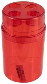 Lee Precision 90535 Die Box Red Multi-Caliber Plastic Capacity 3 Dies