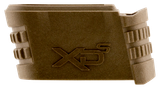 Springfield Armory XDS5901FDE Backstrap Sleeve  made of Polymer with Flat Dark Earth Finish & 1 Piece Design for 9mm Luger Springfield XD-S with #1 Backstrap