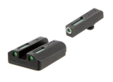 TruGlo TG13TA2A TFX  Black | Green Tritium & Fiber Optic White Outline Front Sight Green Tritium & Fiber Optic Rear Sight