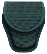 Bianchi 17390 7300 Covered Handcuff Case Standard Linked Handcuffs Accumold Black Basketweave 2.25" Hook & Loop