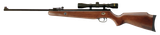 Beeman 1051 Teton Combo Spring Piston 177 Pellet Black Rec/Barrel Hardwood Stock Includes 4x32mm Scope