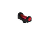 Truglo TG948CR Fat Bead  Beretta/Benelli/Stoeger 2000, P-350 Pump Red Fiber Optic Black 2.6mm