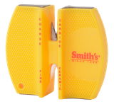 Smiths Products CCKS Knife Sharpener 2-Step Fine, Coarse Carbide, Ceramic Sharpener Rubber Handle Yellow