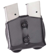Galco CDM22B CDM Mag Carrier Double Black Leather Belt Loop Belts 1.50-1.75" Wide Compatible w/ Taurus PT140 Ambidextrous Hand