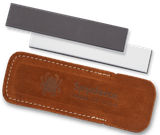 Spyderco 303MF Double Stuff Sharpening Stone Ceramic Stone Sharpener Medium/Fine Black/White