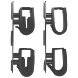 Rugged Gear 10040 Dual Lock Gun Holder Black Metal 2 Pack