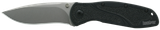 Kershaw 1670S30V Blur  3.40" Folding Drop Point w/Recurve Plain Stonewashed Powder Coated CPM S30V SS Blade Black Anodized Aluminum Handle Includes Pocket Clip
