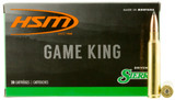 HSM 338RUM10N Game King  338 RUM 215 gr Sierra GameKing Spitzer Boat Tail 20 Per Box/ 20 Case