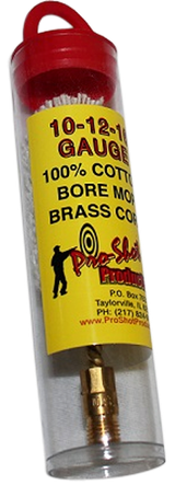 Pro-Shot MP12 Bore Mop  10/12/16 Gauge Shotgun #5/16-27 Thread Cotton 1.75" Long