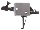 CMC Triggers 93504 Drop-In  Two-Stage Flat Trigger w/ 2-4 lbs Draw Weight & Black/Silver Finish