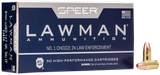 Speer 53826 Lawman Training Clean-Fire 9mmLuger 147gr Total Metal Jacket Flat Nose 50 Per Box/20 Case
