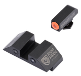 Night Fision GLK003003OGZ Tritium Night Sights For Glock  Green Tritium Orange Outline Front Sight- Green Tritium Black Outline Rear Sight Glock 42/43/43X