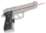 Crimson Trace 0119201 Lasergrips  Mil-Spec Fits Beretta 92/96/M9, Red Laser Black Polymer