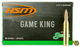 HSM 25061N Game King  25-06 Rem 100 gr Sierra GameKing Spitzer Boat Tail 20 Per Box/ 20 Case