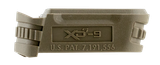 Springfield Armory XDS5901MFDE Backstrap Sleeve  made of Polymer with Flat Dark Earth Finish & 1 Piece Design for 9mm Luger Springfield XD-S with #1 Backstrap & 3.30" Barrel