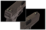 TruGlo TG231G2 Tritium  Green Tritium Front & Rear/Black Nitride Fortress Frame, Compatible w/Most Glock Except MOS 45 ACP/10mm Auto, Front Post/Rear Dovetail Mount