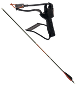 Marksman 3075 Marksman 3075 Pocket Hunter Slingshot Black Steel Frame Black Molded Handle