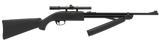 Crosman CLGY1000KT Legacy 1000 Air Rifle Pump 177 Black Rifled Steel Barrel, Black Receiver, Black Fixed All Weather Stock, Crossbolt Safety, Includes 4x15mm Scope