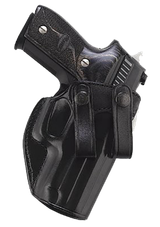 Galco SUM226B Summer Comfort  IWB Black Leather Compatible w/ Glock 19X/19 Gen1-5/23 Gen2-5 Belt Loop Mount Right Hand