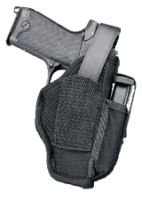 Uncle Mike's 70010 Sidekick Hip Holster IWB/OWB Size 01 Black Kodra Nylon Belt Clip Fits Medium Autos Fits 3-4" Barrel Belt 2.25" Wide Includes Adjustment Tool Ambidextrous