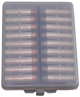 MTM Case-Gard W183841 Ammo-Wallet  Handgun Multi-Caliber 18rd Clear Smoke Polymer