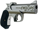 Bond Arms BACYP Cyclops Big Bore 44 Mag 1rd 4.25"  Stainless Steel w/Engraved Barrel, Matte Stainless Frame, Black Extended B6 Resin Grip