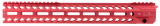 Strike STRIKERAIL Strike Rail  AR-15 Red Aluminum 15.50" M-LOK