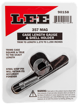 Lee Precision 90158 Case Length Gauge  Silver, 357 Mag, Steel Works With Cutter/Lock Stud Includes Shell Holder