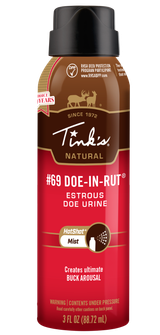 Tinks W5310 #69 Hot Shot Deer Attractant Doe In Estrus Scent 3 oz Aerosol