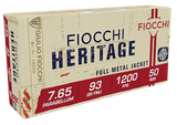 Fiocchi 765A Heritage  7.65x21mmParabellum 93gr Full Metal Jacket 50 Per Box/20 Case