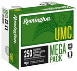 Remington Ammunition 23779 UMC Mega Pack 40S&W 180gr Full Metal Jacket 250 Per Box/4 Case