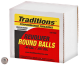 Traditions A1647 Revolver  44Cal Lead Ball 140gr 100/Box